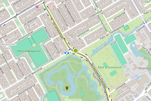 Ambulance-melding op De Genestetlaan, Den Haag op 31 juli, kaart-overzicht