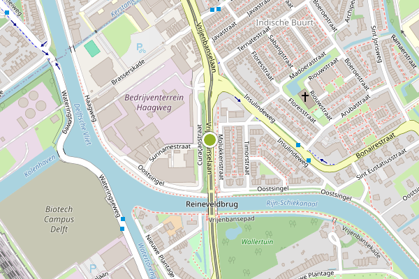 Ambulance-melding op Vrijenbanselaan, Delft op 31 juli, kaart-overzicht