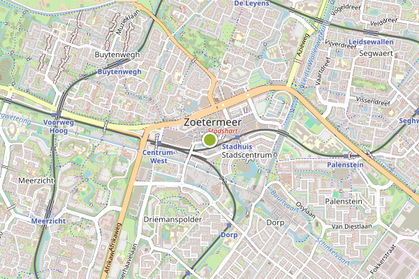 Ambulance-melding op Zoetermeer op 31 juli, kaart-overzicht