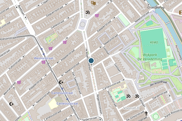 Politie-melding op Regentesselaan, Den Haag op 31 juli, kaart-overzicht