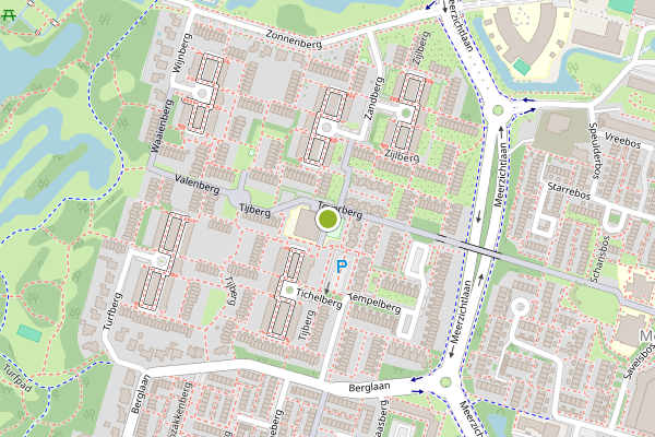 Ambulance-melding op Toverberg, Zoetermeer op 31 juli, kaart-overzicht