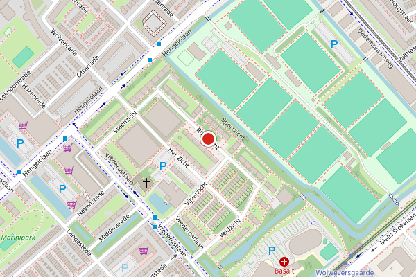 Brandweer-melding op Ruimzicht, Den Haag op 18 mei, kaart-overzicht