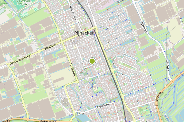 Ambulance-melding op Grutto Beemdgras, Pijnacker op 31 juli, kaart-overzicht