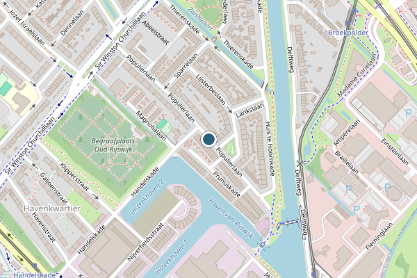 Politie-melding op Populierlaan, Rijswijk op 31 juli, kaart-overzicht