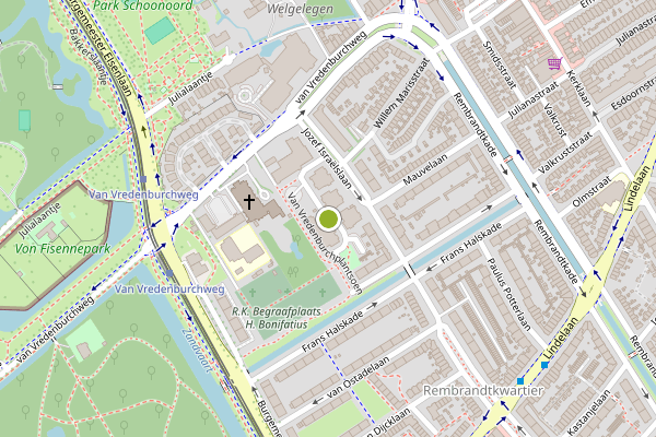 Ambulance-melding op van Vredenburchplantsoen, Rijswijk op 31 juli, kaart-overzicht
