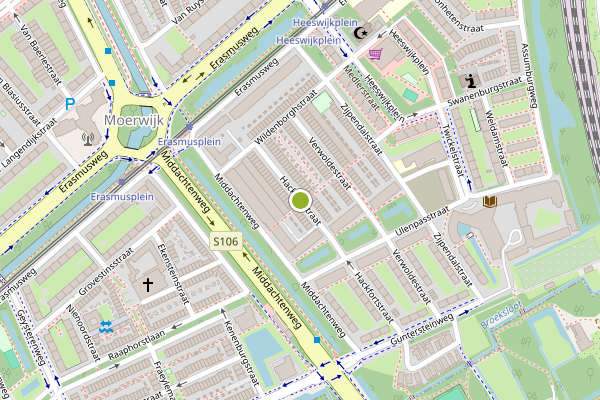 Ambulance-melding op Hackfortstraat, Den Haag op 31 juli, kaart-overzicht