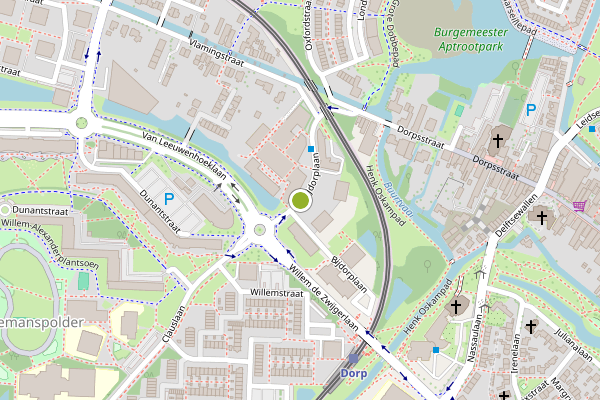 Ambulance-melding op Bijdorplaan, Zoetermeer op 31 juli, kaart-overzicht