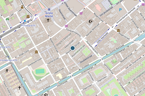Politie-melding op Nieuwe Molstraat, Den Haag op 31 juli, kaart-overzicht