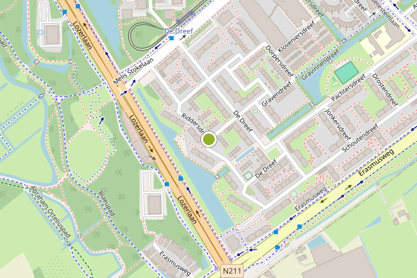 Ambulance-melding op Riddersdreef, Den Haag op 31 juli, kaart-overzicht