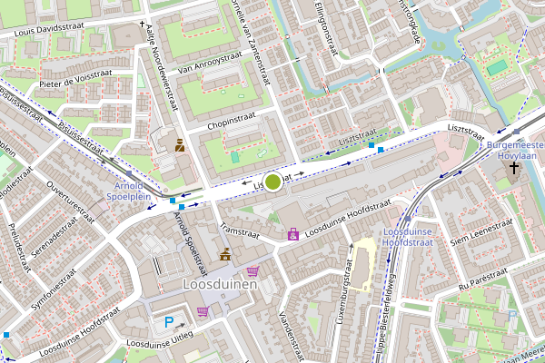 Ambulance-melding op Lisztstraat, Den Haag op 31 juli, kaart-overzicht