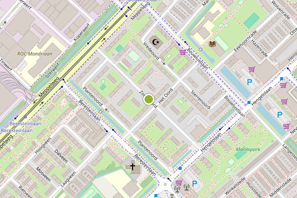 Ambulance-melding op Zonneoord, Den Haag op 31 juli, kaart-overzicht