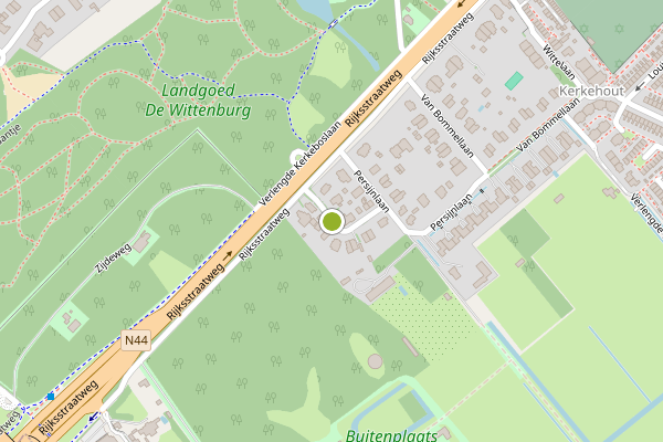 Ambulance-melding op Klein Persijnlaan, Wassenaar op 31 juli, kaart-overzicht
