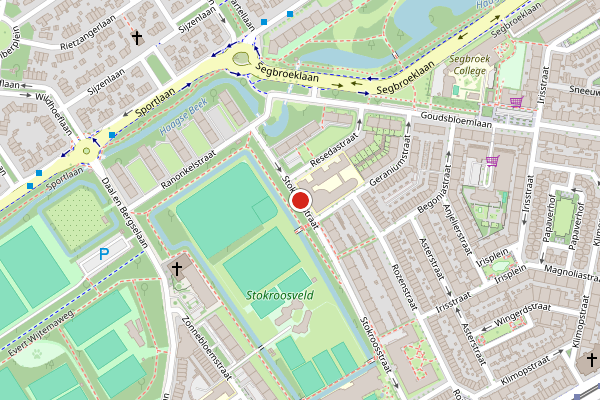Brandweer-melding op Stokroosstraat, Den Haag op 31 juli, kaart-overzicht