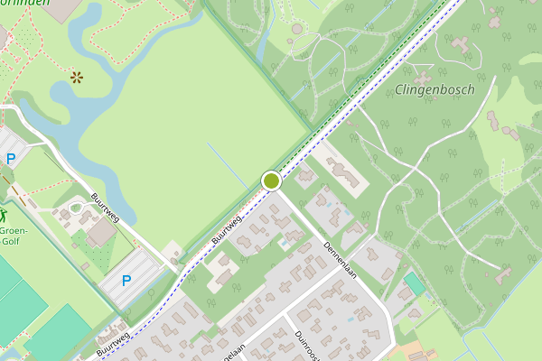 Ambulance-melding op Buurtweg, Wassenaar op 31 juli, kaart-overzicht