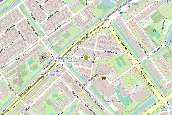 Ambulance-melding op Grashof, Leidschendam op 31 juli, kaart-overzicht