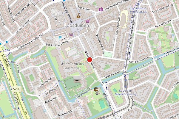 Brandweer-melding op Willem III straat, Den Haag op 31 juli, kaart-overzicht