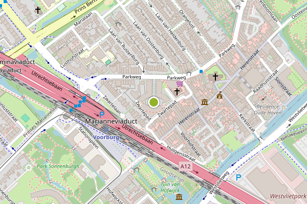 Ambulance-melding op Hoffmanplein, Voorburg op 18 mei, kaart-overzicht