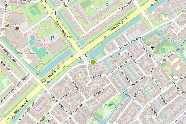 Ambulance-melding op Kooiland, Leidschendam op 31 juli, kaart-overzicht