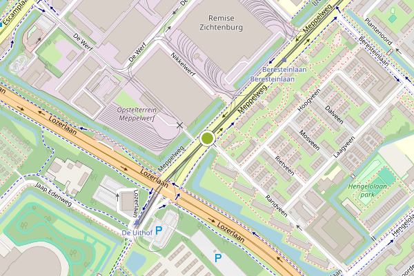 Ambulance-melding op Randveen, Den Haag op 31 juli, kaart-overzicht