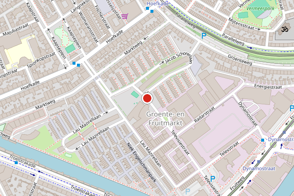 Brandweer-melding op Anna Blamanplein, Den Haag op 18 mei, kaart-overzicht