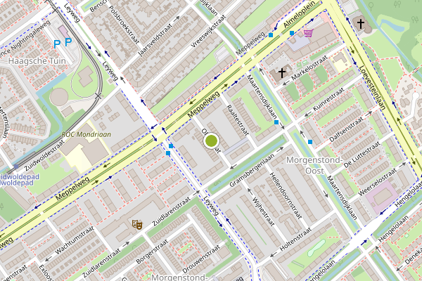 Ambulance-melding op Olststraat, Den Haag op 31 juli, kaart-overzicht
