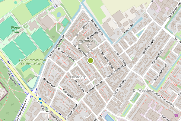Ambulance-melding op Rozensteinstraat, Wassenaar op 31 juli, kaart-overzicht