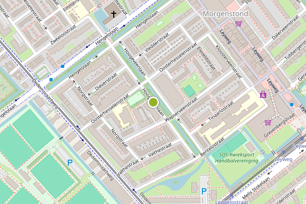 Ambulance-melding op Hoogeveenlaan, Den Haag op 31 juli, kaart-overzicht