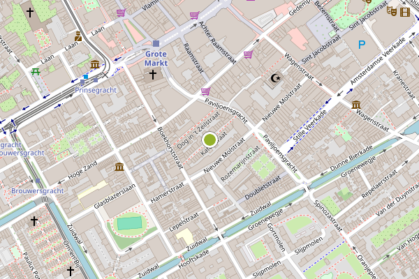 Ambulance-melding op Katerstraat, Den Haag op 31 juli, kaart-overzicht