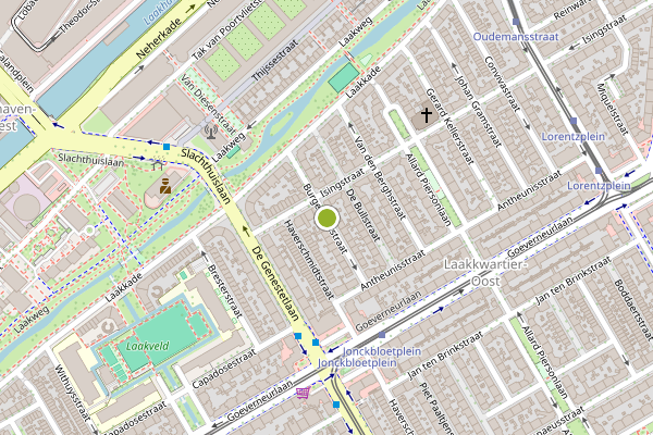 Ambulance-melding op Burgersdijkstraat, Den Haag op 1 augustus, kaart-overzicht