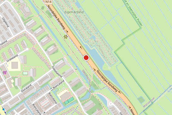 Brandweer-melding op Wassenaar op 1 augustus, kaart-overzicht