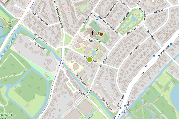 Ambulance-melding op Ridderlaan, Wassenaar op 1 augustus, kaart-overzicht