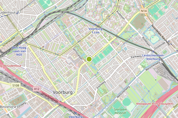 Ambulance-melding op Temeculap, Voorburg op 1 augustus, kaart-overzicht