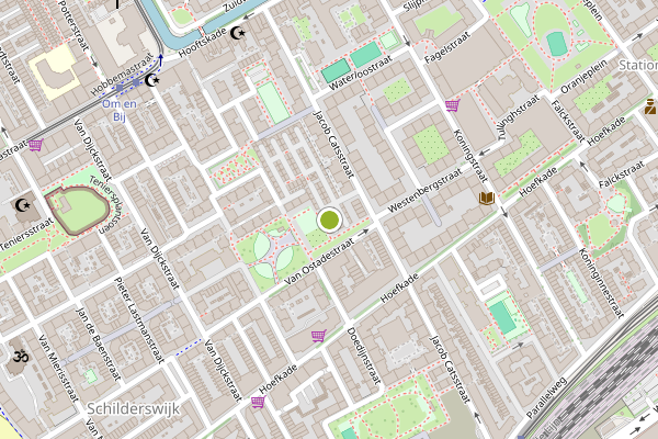 Ambulance-melding op Van Ostadestraat, Den Haag op 1 augustus, kaart-overzicht