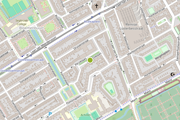Ambulance-melding op Perziklaan, Den Haag op 1 augustus, kaart-overzicht