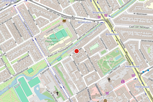 Brandweer-melding op Tulpstraat, Rijswijk op 19 mei, kaart-overzicht