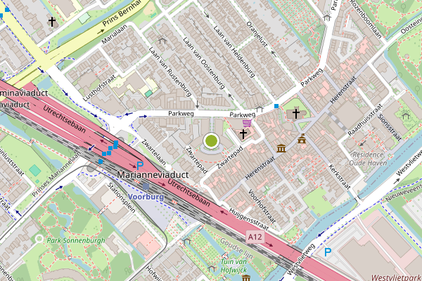 Ambulance-melding op Hoffmanplein, Voorburg op 1 augustus, kaart-overzicht