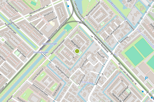 Ambulance-melding op Cuyperspad, Nootdorp op 1 augustus, kaart-overzicht