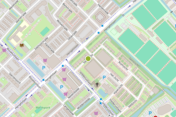 Ambulance-melding op Steenzicht, Den Haag op 1 augustus, kaart-overzicht