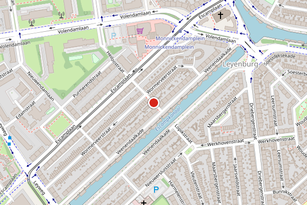 Brandweer-melding op Heiloostraat, Den Haag op 1 augustus, kaart-overzicht