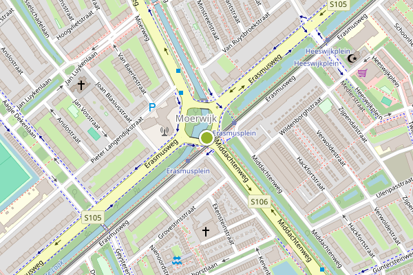 Ambulance-melding op Erasmusplein, Den Haag op 1 augustus, kaart-overzicht