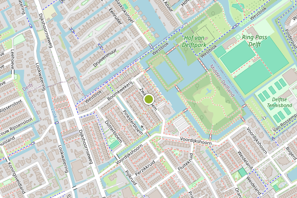 Ambulance-melding op Zwanebloem, Den Hoorn ZH op 1 augustus, kaart-overzicht