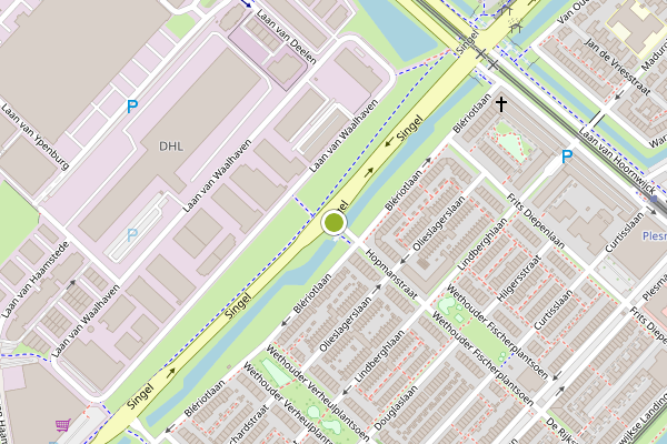 Ambulance-melding op Hopmanstraat, Den Haag op 1 augustus, kaart-overzicht