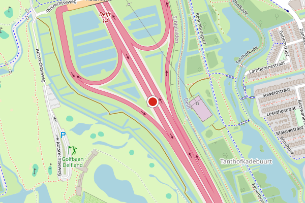 Brandweer-melding op Schipluiden op 19 mei, kaart-overzicht