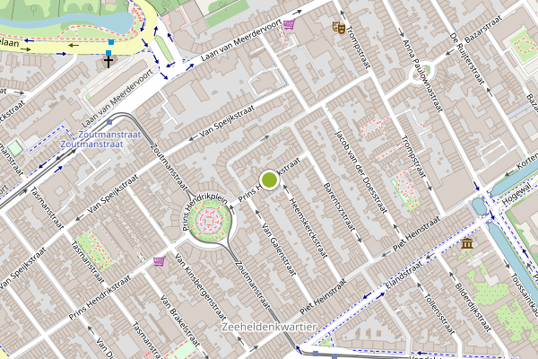 Ambulance-melding op Prins Hendrikstraat, Den Haag op 1 augustus, kaart-overzicht