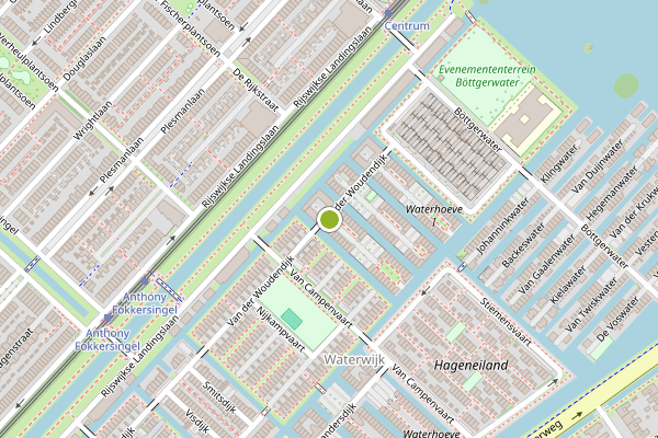 Ambulance-melding op Wilmerwater, Den Haag op 1 augustus, kaart-overzicht