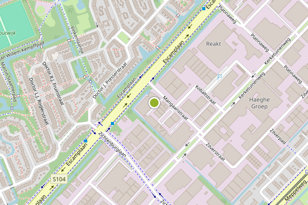 Ambulance-melding op Mangaanstraat, Den Haag op 1 augustus, kaart-overzicht