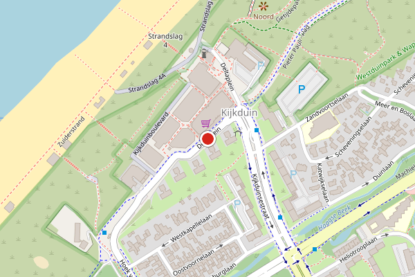 Brandweer-melding op Deltaplein, Den Haag op 1 augustus, kaart-overzicht