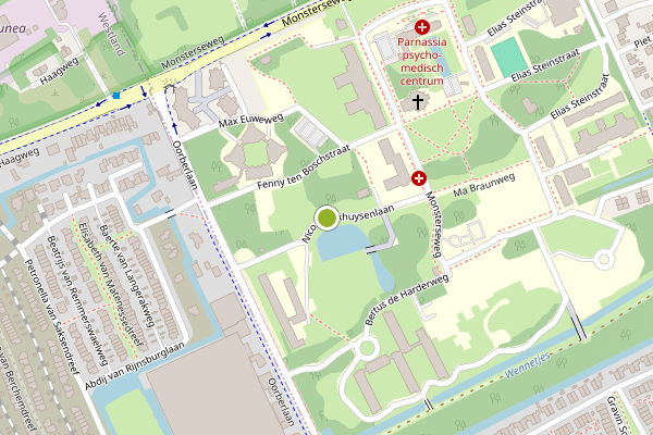 Ambulance-melding op Nico Broekhuysenlaan, Den Haag op 1 augustus, kaart-overzicht