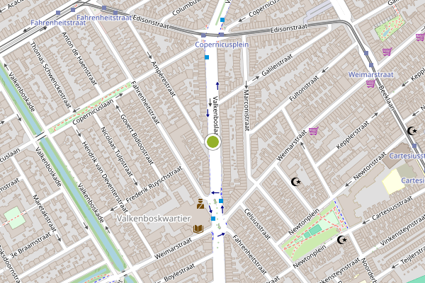 Ambulance-melding op Amperestraat, Den Haag op 1 augustus, kaart-overzicht