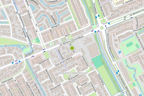 Ambulance-melding op Voorlinden, Rijswijk op 1 augustus, kaart-overzicht